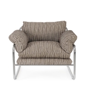 Krēsls ar roku balstiem ANDREA BIZZOTTO MORVANA Sage Striped