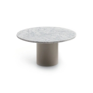 Kafijas galdiņš DITRE ARCADE White Carrara marble Silk Grey