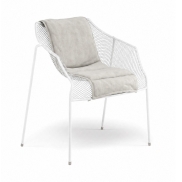 Krēsls ar roku balstiem EMU HEAVEN 486 White ar spilvenu