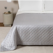 Gultas pārklājs FRETTE LUX.LOZENGE 270x270 grey cliff