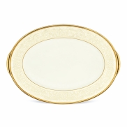 Servējamais  šķīvis NORITAKE WHITE PALACE 37cm, oval