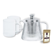 Tējkanna un 2 krūzes CRISTEL DARJEELING 400ml