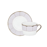 Tējas tase ar apakštasi HAVILAND ILLUSION 140ml LAVANDE