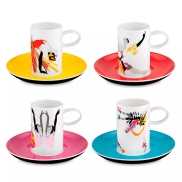 Kafijas tases ar apakštasēm VISTA ALEGRE TCHAIKOVSKY Set of 8