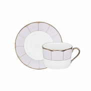 Tējas tase ar apakštasi HAVILAND ILLUSION 140ml LAVANDE