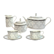Tējas servīze NORITAKE TREFOLIO PLATINUM