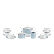 Tējas servīze NORITAKE BOGART PLATINUM GIFT BOX set of 17 pcs