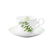 Tējas tases ar apakštasēm NORITAKE ENGLISH HERBS 250ml, 4 priekšmeti