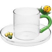 Kafijas tase ar apakštasi ICHENDORF FRUITS AND FLOWERS SNAIL