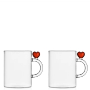 Krūžu komplekts ICHENDORF CUORE RED HEART