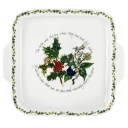 Tortes šķīvis PORTMEIRION HOLLY & IVY 32x28cm