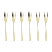 Kūku dakšu komplekts SAMBONET TASTE PVD CHAMPAGNE Set of 6