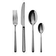 Galda piederumu komplekts SAMBONET LINEAR PVD BLACK Set of 24