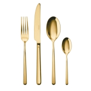 Galda piederumu komplekts SAMBONET LINEAR PVD GOLD Set of 24