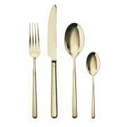 Galda piederumu komplekts SAMBONET LINEAR PVD CHAMPAGNE Set of 24