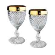 Baltvīna glāžu kompl. VISTA ALEGRE GOLDEN BICOS Set of 2