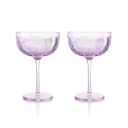Šampanieša glāze RUCKL STRIPES AMHETYST Set of 2