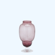 Vāze EDG BIFORMA RIGHE Antique Pink d16cm