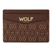 Vizītkaršu maks WOLF SIGNATURE Brown