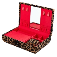 Rotaslietu lāde WOLF SAVANNA LEOPARD PRINT MEDIUM  Tan/Black