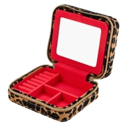 Rotaslietu lāde WOLF SAVANNA LEOPARD PRINT CASE Tan/Black
