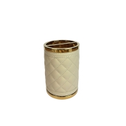 Zobu birstes turētājs GIOBAGNARA ALGHERO DIAMONDS gold/ivory