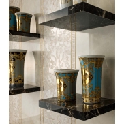 Flīzes VERSACE CERAMICS EMOTE LISTELLO ONICE BIANCO LUX