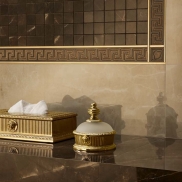 Flīzes VERSACE CERAMICS EMOTE LISTELLO PULPIS MARRONE LUX