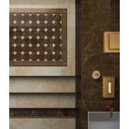 Porcelāna mozaīka VERSACE CERAMICS EMOTE OTTAGONO PULPIS MARRONE/CREMA LUX