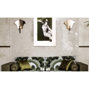 Porcelāna mozaīka VERSACE CERAMICS EMOTE ARABESCATO DECORATO ONICE BIANCO LUX