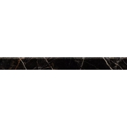 Flīzes VERSACE CERAMICS EMOTE BATTISCOPA MOLATO NERO AMASANTA LUX