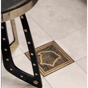 Flīzes VERSACE CERAMICS ETERNO ANGOLO GRECA ORO/CARBON NATURALE