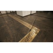 Flīzes VERSACE CERAMICS ETERNO ANGOLO GRECA ORO/BROWN NATURALE