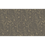 Tapetes CASAMANCE SENTIER DES DUNES PRAIRIE Noir Fusain/Ocre