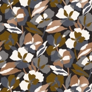 Tapetes CASAMANCE JARDIN FELICIA AMARYLLIS Noir