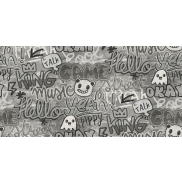 Tapetes CASELIO YOUNG AND FREE Make It Fun Noir Et Blanc