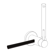 Dvieļu turētājs TRES STUDY Matt Black