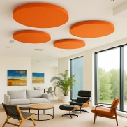 Akustiskais panelis SLALOM T FRAME CEILING PETFELT Orange 9 D120x5cm