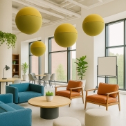 Akustiskais panelis SLALOM TALOR MADE T-FRAME SPHERE D=50cm