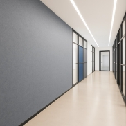 Akustiskais panelis SLALOM ECORANGE U PETFELT Grey 4 132.5xH280x1.1cm