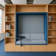 Akustiskais panelis SLALOM ECORANGE W PETFABRIC Neutral Grey 4511 131.1x280x1.9cm