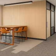 Akustiskais panelis SLALOM ECORANGE U PETFABRIC Sand 4513 132.5x280x1.1cm