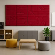 Akustiskais panelis SLALOM JAZZ VELVET CHERRY 10V set of 6