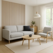 Akustiskais panelis INTELWOOD WOODEN ACOUSTIC PANELS color Oak, on Gray Felt