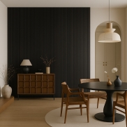 Akustiskais panelis INTELWOOD WOODEN ACOUSTIC PANELS Black Felt/Smoked Oak