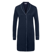 Naktskrekls ar garām piedurknēm HANRO NATURAL COMFORT 100 cm L deep navy