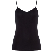 Tops HANRO PURE SILK L black spaghetti strap