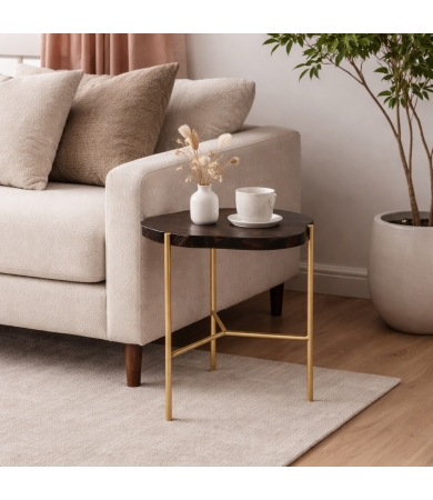 Kafijas galdiņš JLC TALIA Patched Natural