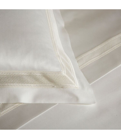 Gultas veļas komplekts FRETTE NET LACE spilvendrānas 2/51x71, segas pārvalks  200x200