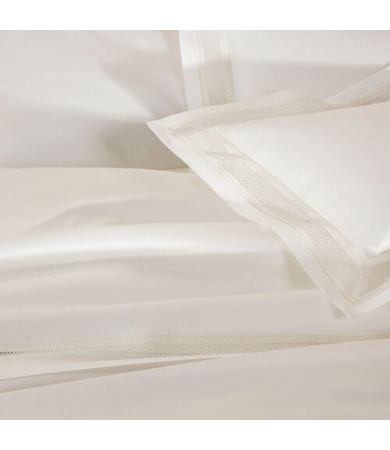 Gultas veļas komplekts FRETTE NET LACE spilvendrānas 2/51x71, segas pārvalks  200x200